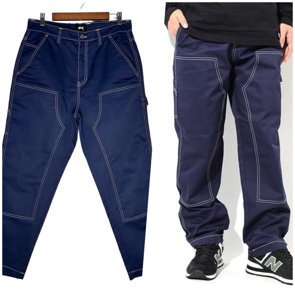 Stussy Other - Stussy | Men | Navy Blue Double Knee Twill Carpenter Pants | Size 32